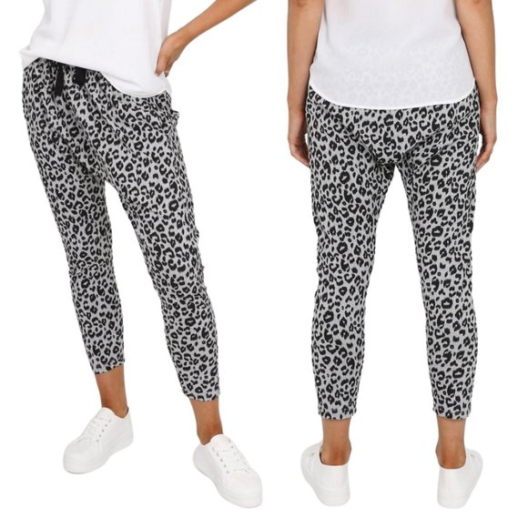 Mono B Snow Leopard Jogger SZ 2X new! - Picture 1 of 14